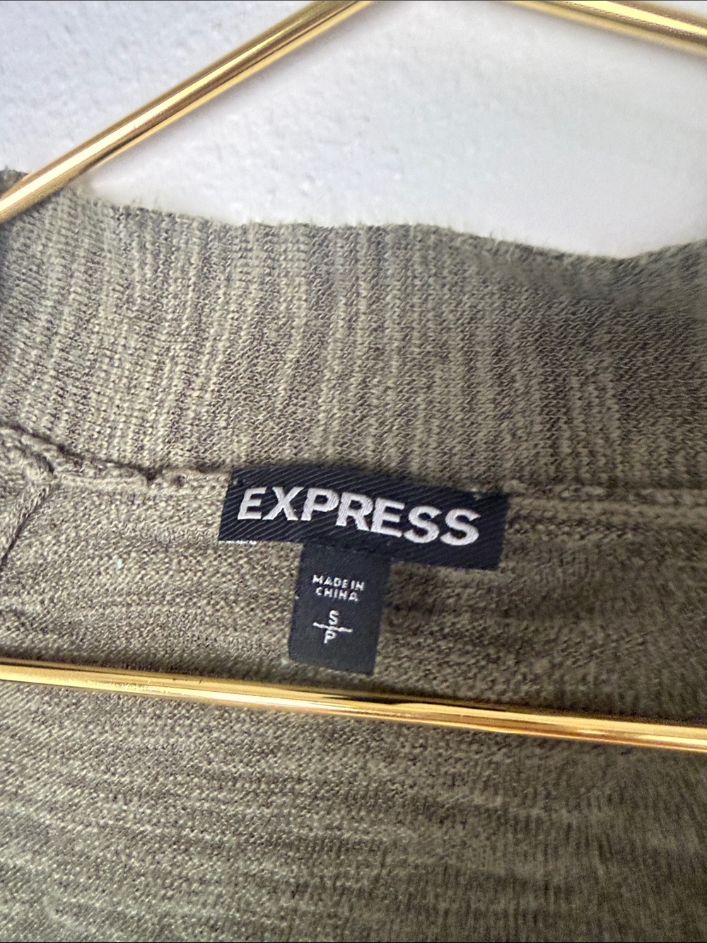 Open-Front Olive Green Women’s Cardigan by Express - Picture 2 of 5